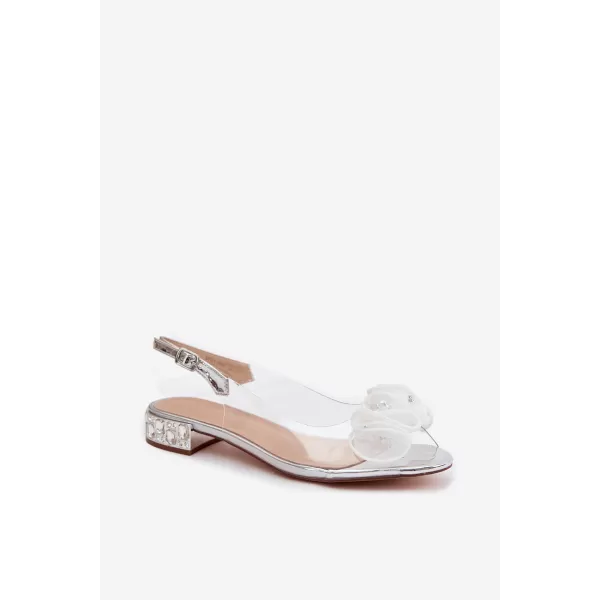  Dámske sandále D&A MR61-9002 SILVER 