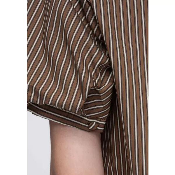  Dámska košeľa OMBRE OW-SH-E0067 BROWN 