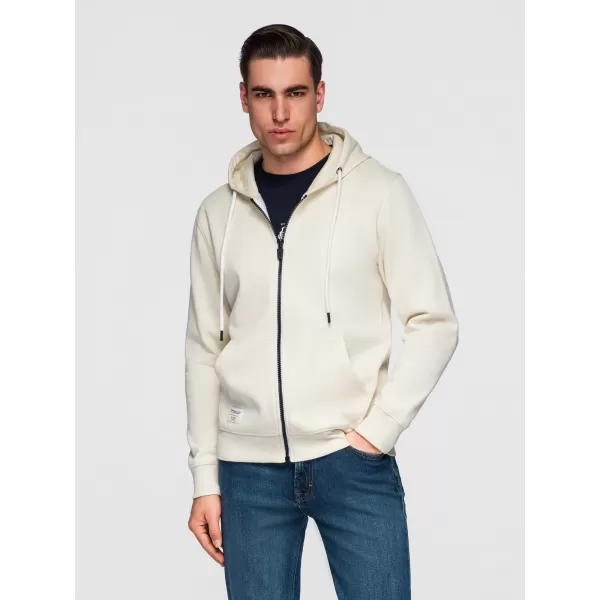 Pánska mikina OMBRE OM-SSBZ-0272 CREAM 