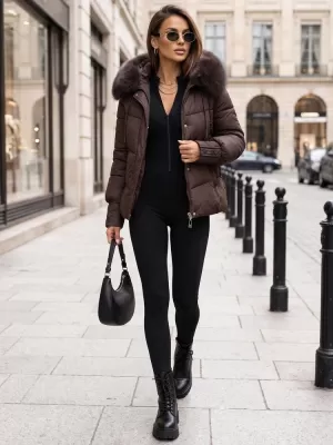 Dámska bunda DSTREET TY5891 FIALOVÁ