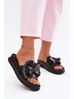 Dámske šľapky S.BARSKI KV61-6061 BLACK