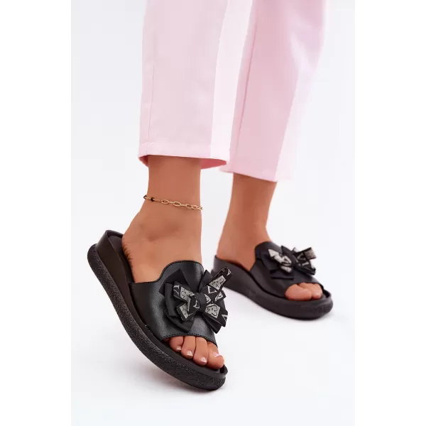  Dámske šľapky S.BARSKI KV61-6061 BLACK 