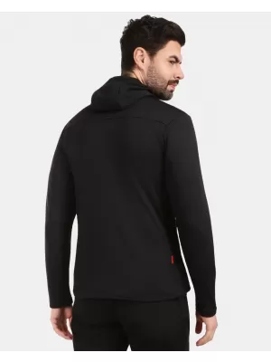 Pánska fleece mikina KILPI SEVELEN-M 1M0202KI ČIERNA