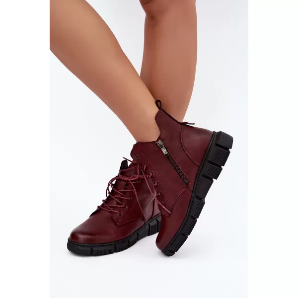  Dámske topánky BOTO 26BT17-9301 BURGUNDY 