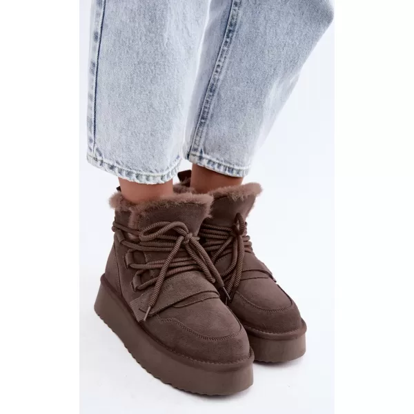  Dámske topánky BIG STAR SHOES UU274315 BROWN/BEIGE SHADOWS 