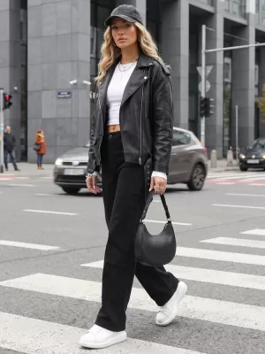Dámske nohavice DSTREET UY3094 ČIERNA
