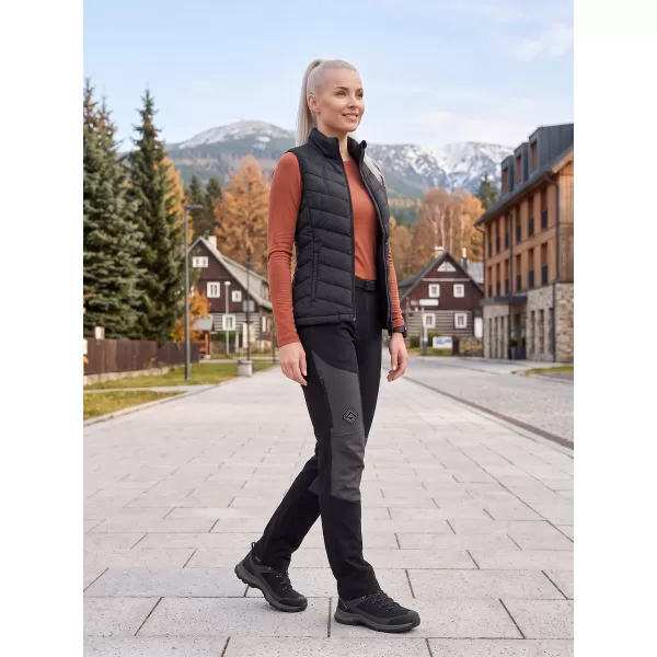  Dámske softshellové nohavice ALPINE PRO AKANA 3 BLACK 