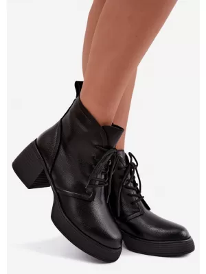 Dámske čižmy D&A CR62-3368 BLACK