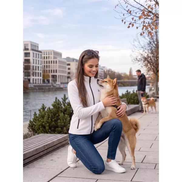  Dámska fleece mikina ALTISPORT ALW002852 BIELA 