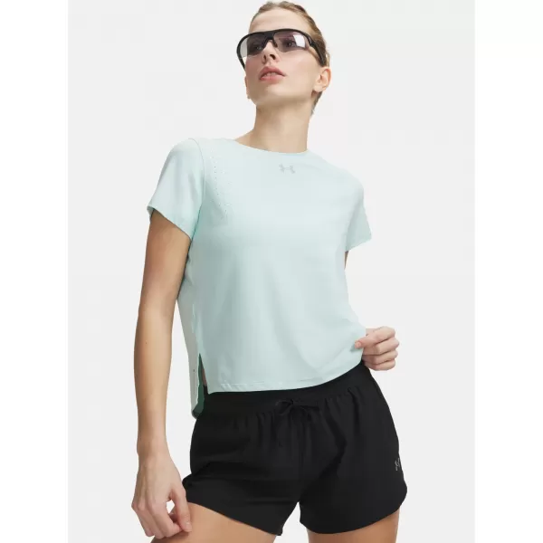  Dámske tričko UNDER ARMOUR VELOCITI PRO SHORTSLEEVE 6009536-703 ZELENÁ 