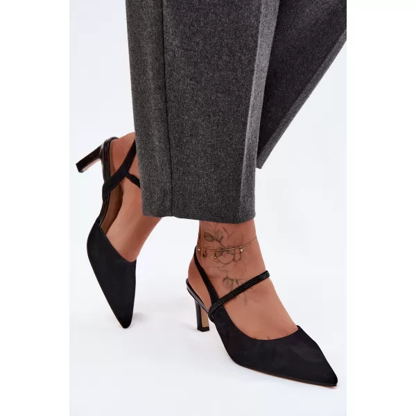  Dámske sandále D&A CR61-3048 BLACK 