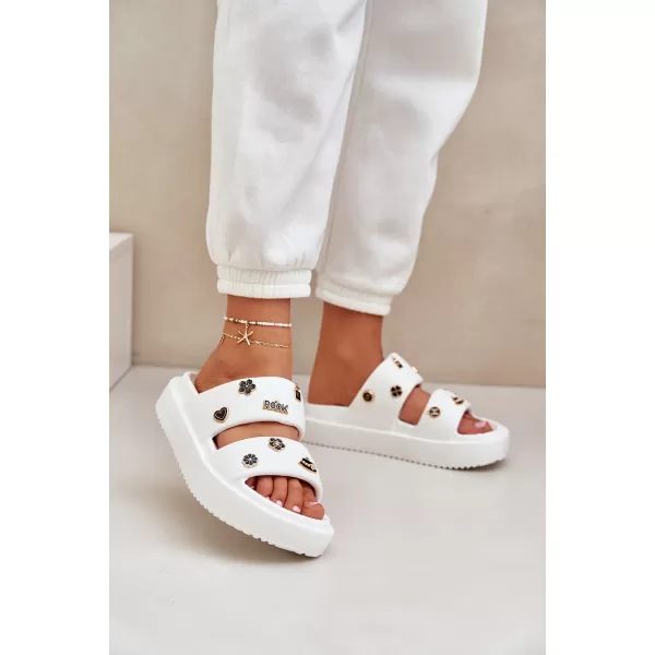  Dámske šľapky BOTO BG196 WHITE 