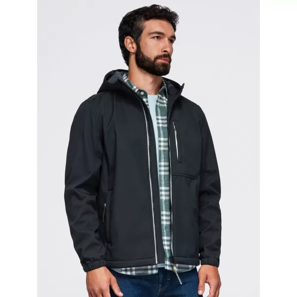  Pánska softshellová bunda OMBRE OM-JANP-0292 BLACK 
