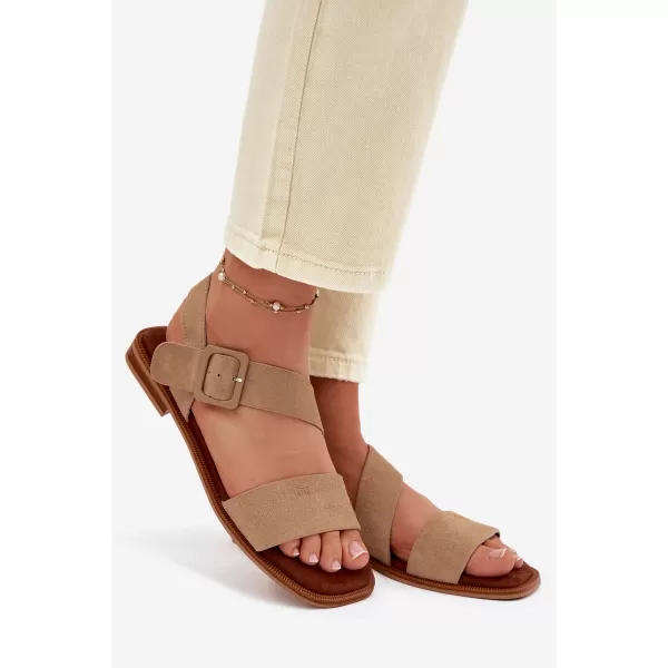  Dámske sandále BIG STAR SHOES TT274491 BEIGE 