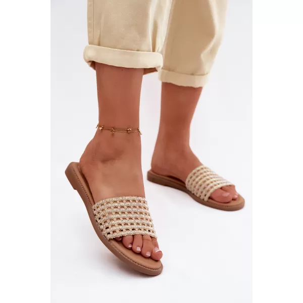  Dámske šľapky BOTO 26SD98-9832 BEIGE 