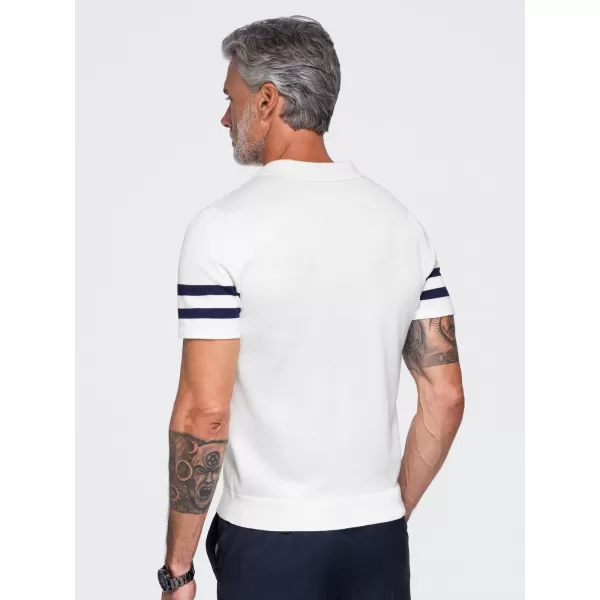 Pánske polo tričko OMBRE OM-POSS-0177 WHITE 