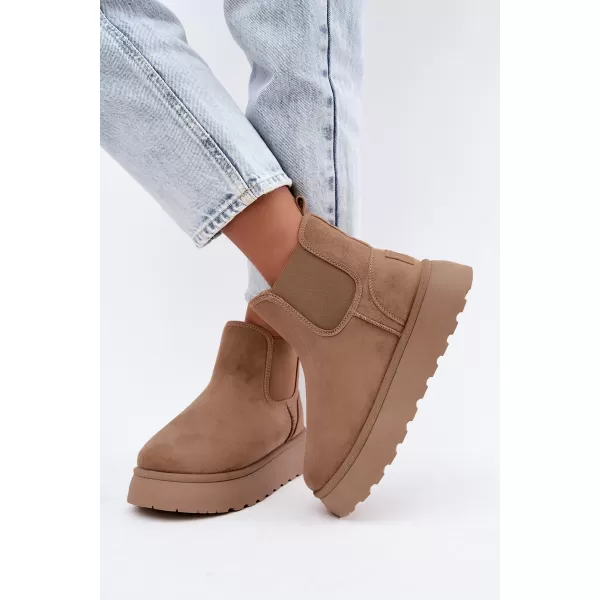  Dámske snehule BIG STAR SHOES UU274173 BEIGE 