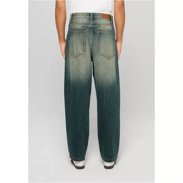  Pánske nohavice URBAN CLASSICS TB8055 MID BLUE DIRTY WASHED 