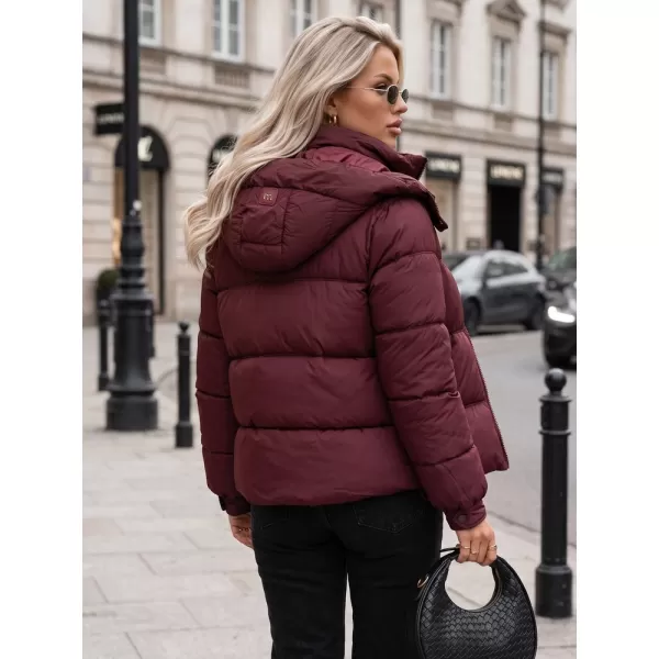  Dámska bunda DSTREET TY5749 BORDOVÁ 