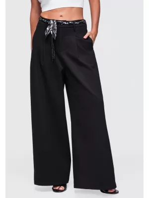 Dámske nohavice OMBRE OW-PA-E0020 BLACK
