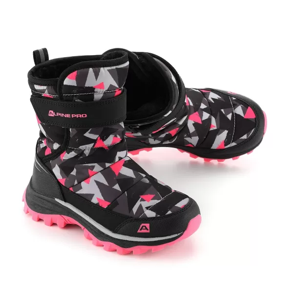  Detské zimné snehule ALPINE PRO BERNO NEÓN PINK 