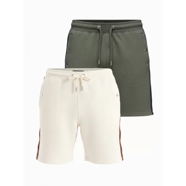  Pánsky set kraťas OMBRE Z128 CREAM/OLIVE 