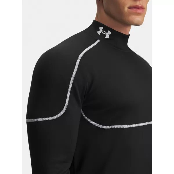  Pánske tričko UNDER ARMOUR COLD WEATHER GRID LS MOCK 6007127-001 ČIERNA 