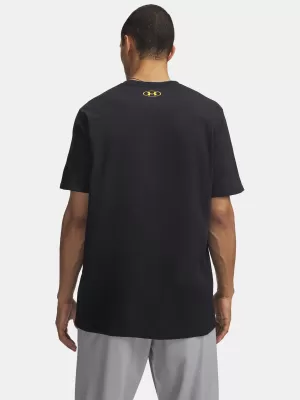 Pánske tričko UNDER ARMOUR M VARSITY CREST SS 6009249-001 ČIERNA