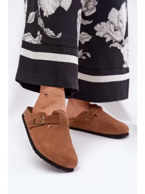 Dámske šľapky BIG STAR SHOES RR274A387 BROWN/BEIGE