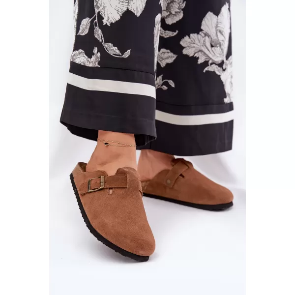  Dámske šľapky BIG STAR SHOES RR274A387 BROWN/BEIGE 