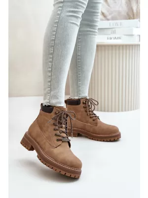 Dámske čižmy BIG STAR SHOES OO274A289 BROWN/BEIGE