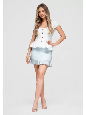 Dámska sukňa OMBRE OW-GL-E0010 BLUE