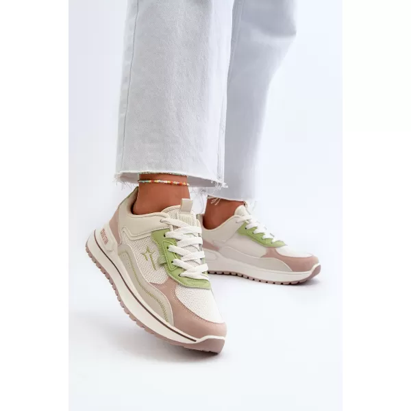  Dámske tenisky BIG STAR SHOES NN274A091 BEIGE 