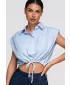 Dámska košeľa OMBRE OW-SH-E0057 BLUE