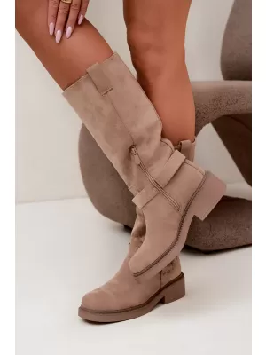 Dámske čižmy BOTO LQ-163 KHAKI