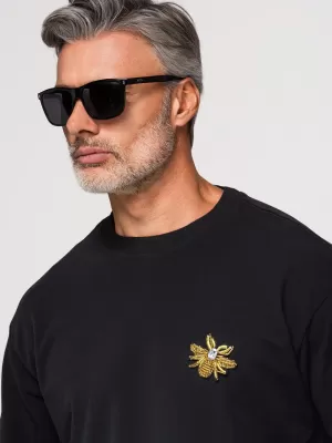 Pánske tričko OMBRE OM-TSCT-0275 BLACK