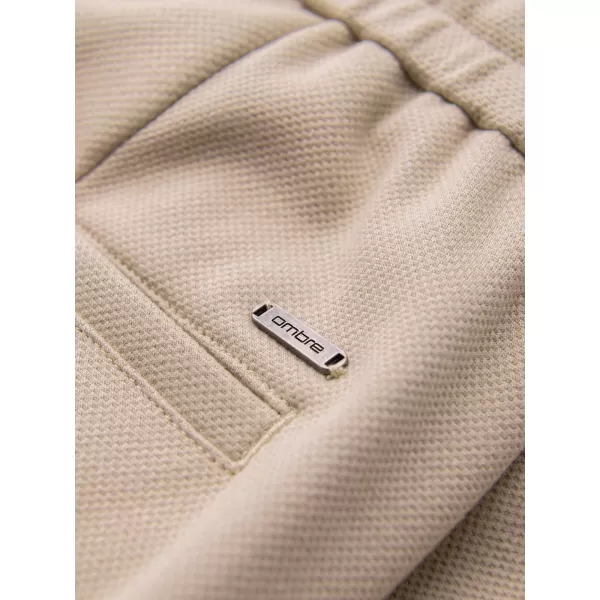  Pánske kraťasy OMBRE OM-PACP-0306 BEIGE 