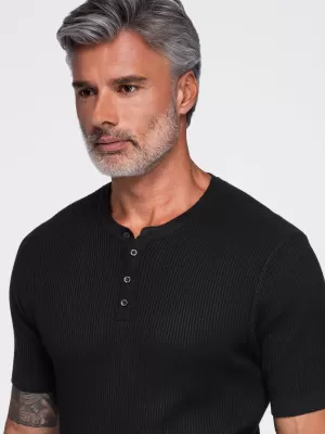 Pánske tričko OMBRE OM-TSCT-0304 BLACK