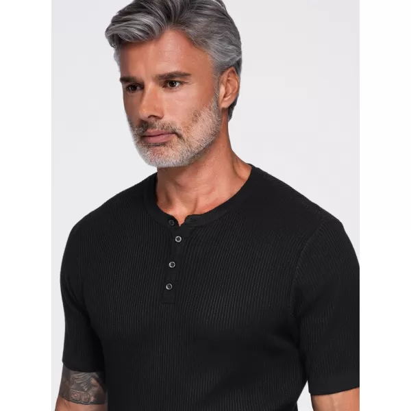  Pánske tričko OMBRE OM-TSCT-0304 BLACK 