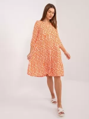 Dámske šaty SUBLEVEL D73771M30214K ORANGE