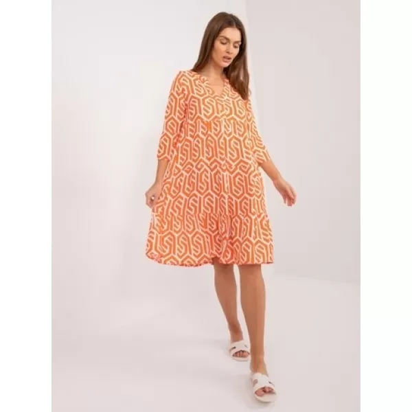  Dámske šaty SUBLEVEL D73771M30214K ORANGE 
