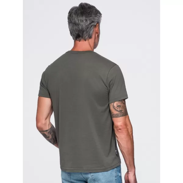  Pánske tričko OMBRE OM-TSCT-0305 GRAPHITE 