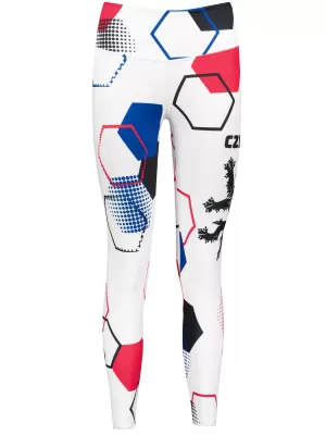 Dámske dlhé funkčné legíny premium (nové veľkosti) ALTISPORT VOJ/ALW036LEG05 HEXA BIELA