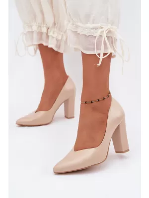 Dámske lodičky ZAZOO 853 BEIGE