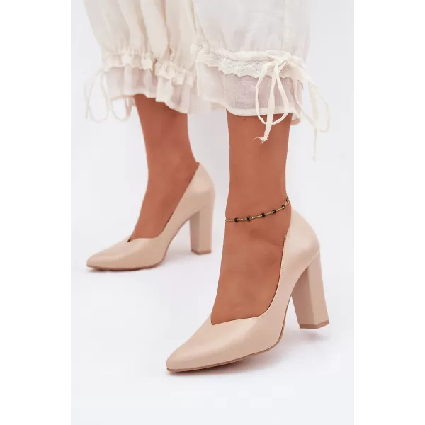  Dámske lodičky ZAZOO 853 BEIGE 