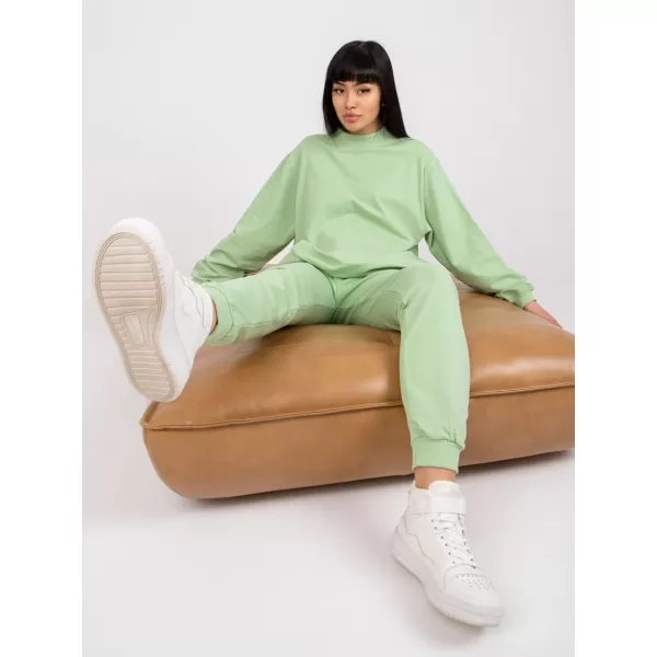  Dámske tepláky BASIC FEEL GOOD AP-DR-A-003 PISTACHIO 