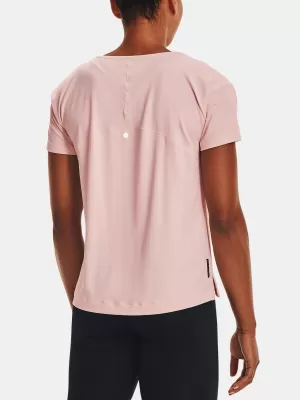 Dámske tričko UNDER ARMOUR UA RUSH ENERGY CORE SS 1365683-685 RUŽOVÁ