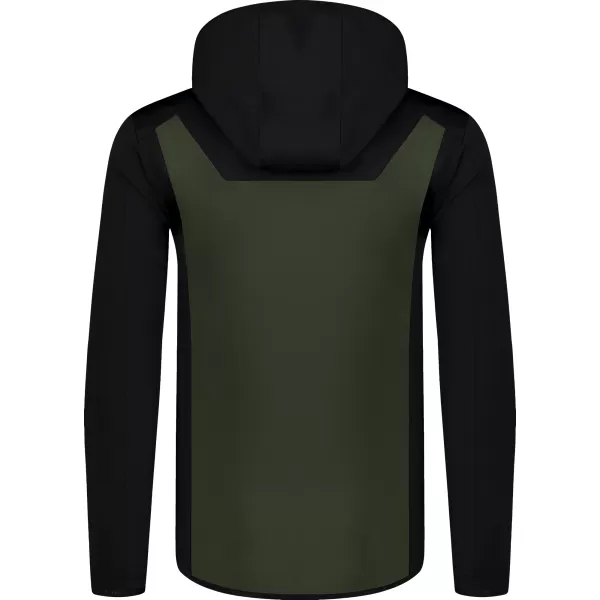  Pánska powerfleece mikina NORDBLANC SPRAWL NBSFM8333 ZELENÁ 