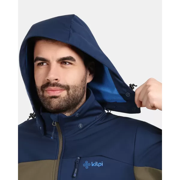  Pánska softshellová bunda KILPI ONTAVIO-M 1M0112KI KHAKI 