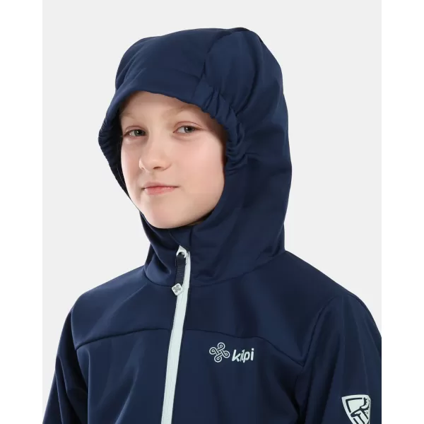 Detská softshellová bunda KILPI ONTAVIA-JG 1J0104KI TMAVO MODRÁ 